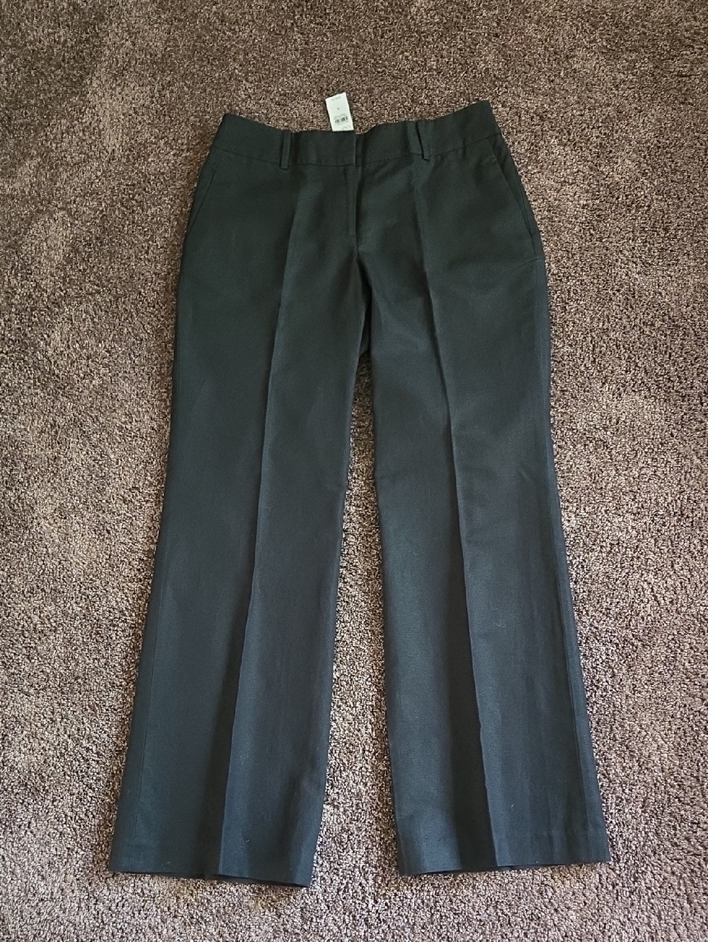 NEW Ann Taylor Loft Black Ann Trouser Leg Pants 8